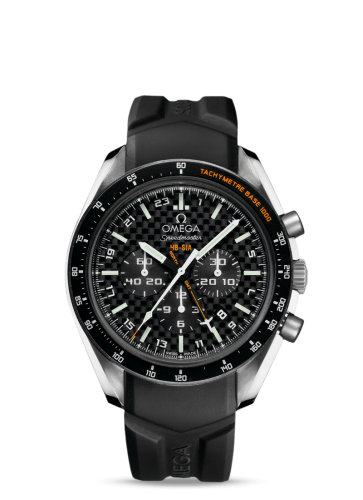 Omega Speedmaster HB-SIA Co-Axial GMT Titanium / Black Carbon / Rubber
